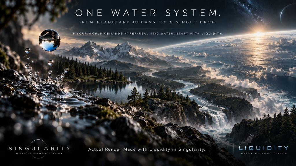 Actual render made with LIQUIDITY in SINGULARITY